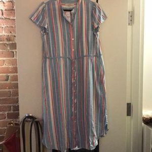 Striped tshirt dress. New with tags